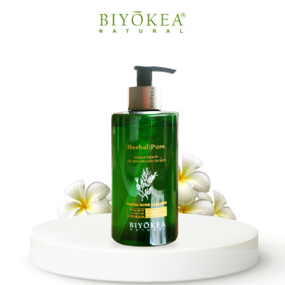Biyokea Herbal Pure - Sữa rửa mặt cho da mụn 320ml