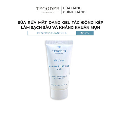 Sữa rửa mặt dạng gel làm sạch sâu và giảm mụn Tegoder Desincrustant gel 30 ml mã 2538