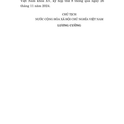 Luật quy hoạch đô thị và nông thôn năm 2024