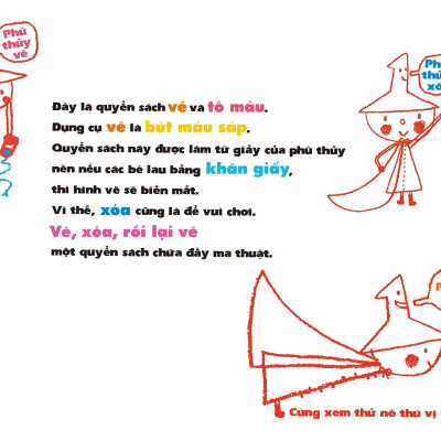 Sách - Tủ Sách Vui Để Học - Phù Thủy Nhỏ - Vẽ, Xóa, Rồi Lại Vẽ