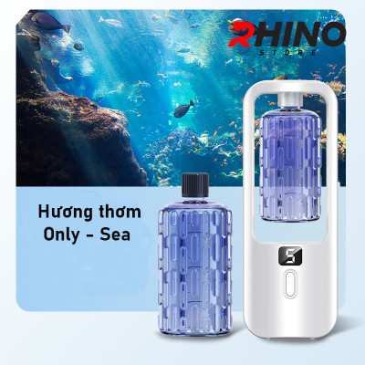 Máy phun sương tinh dầu Rhino H603 tạo ẩm 5 chế độ, tích điện, nhỏ gọn, tích hợp đèn LED - Hàng chính hãng