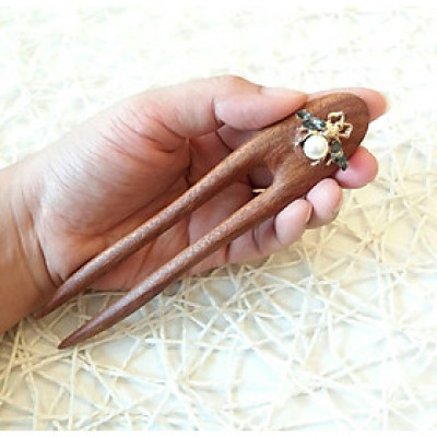 TRÂM CÀI TÓC GỖ CON ONG - 2 QUE