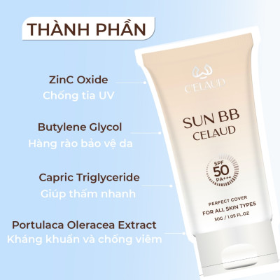 Combo sữa rửa mặt làm sạch sâu và kem chống nắng tối ưu cho da Celaud