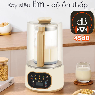 Máy Làm Sữa Hạt Cao Cấp SEKA E500 Chống Ồn, Chống Trào, Dung Tích 1.5L,10 Chức Năng (Model New) - Hàng Chính Hãng