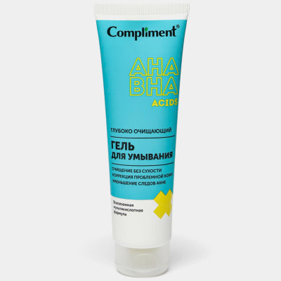 Sữa rửa mặt Compliment AHA BHA acids pH 5.5 sạch sâu, giảm mụn 150ml