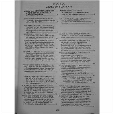 Sách Biểu Thuế Xuất Khẩu - Nhập Khẩu 2024 (Song ngữ Việt - Anh) - V2323D