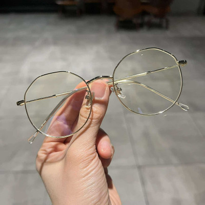 Kính kim loại Korea dáng lục lăng cho nam nữ