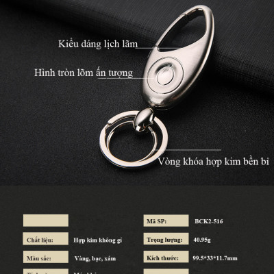 Móc Treo Chìa Khóa Ô tô Xe Máy  BCK2-516 Đẹp Độc Lạ Có Móc Đỉa Quần ( giao màu ngẫu nhiên )