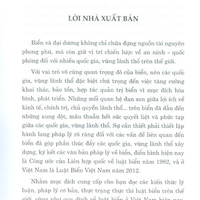 Luật Biển (Sách Chuyên Khảo)
