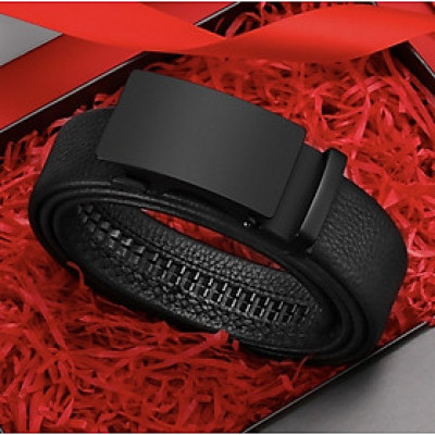 Dây nịt nam cao cấp, thắt lưng nam thời trang khóa tự động dây da bền đẹp mẫu HOT