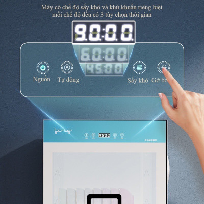 Máy sấy bát đĩa 68L tiệt trùng tia UV-Ozone Fujihome, Tủ sấy bát đũa bình sữa dụng cụ dao thớt y tế đa năng khử khuẩn - hàng chính hãng