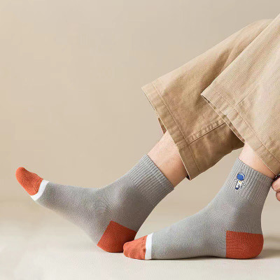 Combo 5 đôi tất, vớ cổ trung nam nữ hàng dệt kim chất đanh dày đẹp nhiều màu thời trang