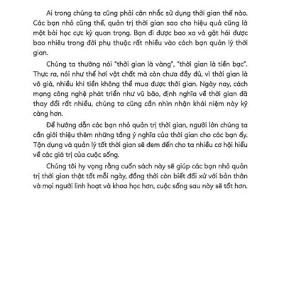 Sách - Tự Lập Từ Tiểu Học - Quản Trị Thời Gian