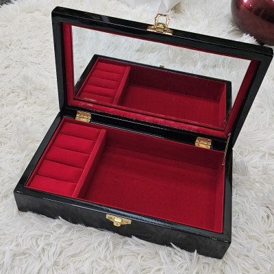 Hộp nữ trang sơn mài cẩn ốc chìm Cao Cấp size 14x24x6 cm đựng đồ trang sức, vật dụng nhỏ xinh, trang trí, làm quà tặng ý nghĩa