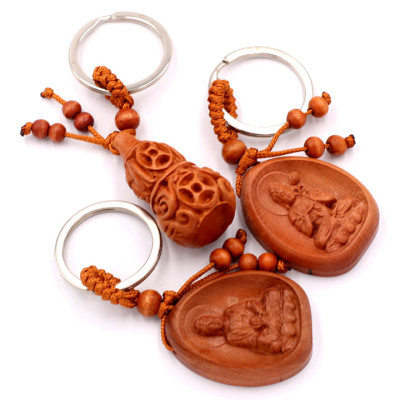 Combo 3 móc khóa phật A Di Đà - Đại Thế Chí Bồ Tát - Hồ Lô - an khang, thịnh vượng