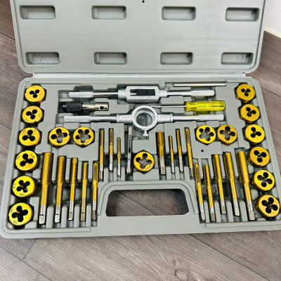 Bộ tạo ren hợp kim 40 chi tiết, bộ taro ren cỡ đại hợp kim