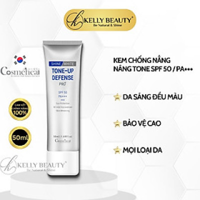 Cosmeheal ToneUp Defense Pro+ SPF 50, PA+++ - Kem Chống Nắng Nâng Tone, Dưỡng Trắng, Bảo Vệ Da | Kelly Beauty