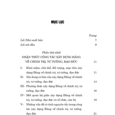 Tài liệu nhận thức và triển khai công tác xây dựng Đảng về chính trị, tư tưởng, đạo đức trong giai đoạn hiện nay - bản in 2024