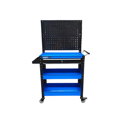 Xe đẩy dụng cụ 3 khay 1 ngăn kéo 2 tấm hông có tấm treo Stronger Tool