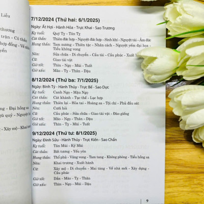 Ngày lành tháng tốt năm Ất Tỵ 2025 - Lê Quý Ngưu