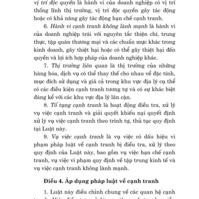 Luật cạnh tranh (hiện hành) bản in 2024