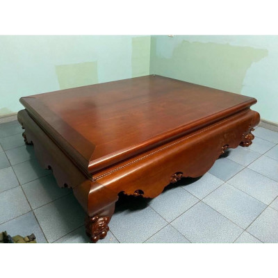 Sập gụ Nam Phi dạ trơn giá tận xưởng kt 1m8 x 2m2