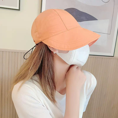 Mũ chống nắng  nửa đầu Hàn Quốc có nút  đeo khẩu trang, nón vành rộng có túi  để khẩu trang , dây  rút điều chỉnh kích thước  giúp chống nắng, chống gió, che nắng phong cách thời trang hiện đại , trẻ trung