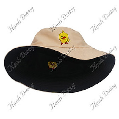 Nón tai bèo người lớn con vịt Social Ducks đội được 2 mặt với 2 màu độc đáo, vành rộng 6.5cm - Hạnh Dương