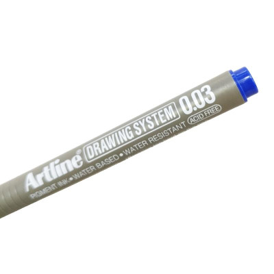 Bút Vẽ Kĩ Thuật 0.03mm Artline EK-2303 - Màu Xanh