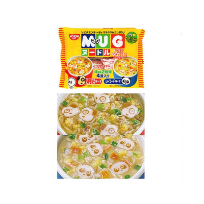 Combo 2 Gói Mì ăn dặm cho trẻ trên 1 tuổi Nissin MUG Cup Noodle 96g (4 gói nhỏ bên trong, 2 hương vị)