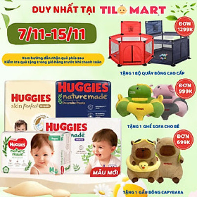 Combo 3 gói tã dán Huggies Nature Made size L54 miếng Vaca Baby House