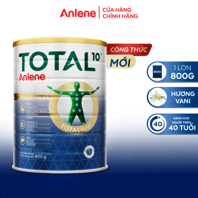 Combo 2 TPBS Anlene Total 10 lon 800g tặng nồi inox
