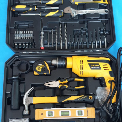 BỘ DỤNG CỤ MÁY KHOAN 710W + 94 MÓN TOLSEN 79685 - HÀNG CHÍNH HÃNG