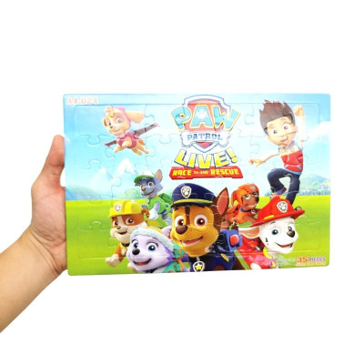 Bộ Xếp Hình Khổ A4 Puzzle Minh Châu 35-024 - Paw Patrol Live (35 Mảnh Ghép)
