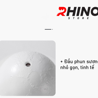 Máy phun sương tinh dầu tạo ẩm Rhino H301 hình mặt trăng, dung tích 200ml, nhỏ gọn - Hàng chính hãng
