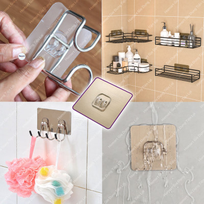 Miếng Dán Thay Thế Kệ Góc Tường Inox 14x6CM Dự Phòng Kệ Tam Giác Tròn Móc Treo Đồ Nặng Siêu Dính