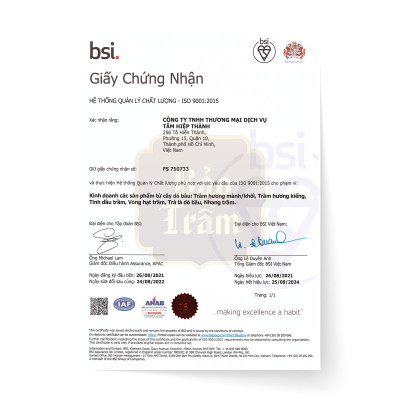 Nhang Trầm Cao Cấp – Hộp Vàng | Bảo Trầm – Nhang Thơm Thanh Tịnh – Sạch – Tự Nhiên