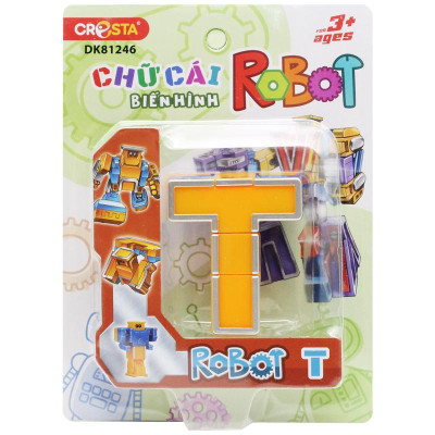 Đồ Chơi Lắp Ráp Biến Hình Robot Chữ Cái T - Cresta DK81246