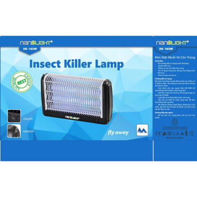 Đèn diệt muỗi và côn trùng Nanolight IK-16W - Trắng (BẢO HÀNH CHÍNH HÃNG)
