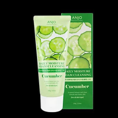 SỮA RỬA MẶT DƯA LEO ANJO PROFESSIONAL DAILY MOISTURE FOAM CLEANSING CUCUMBER 100g
