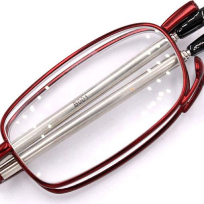 Kính gập 868 màu đỏ tròng lão 1 độ - nam
