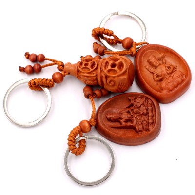 Combo 3 móc khóa Văn Thù bồ tát - Hư Không Tạng - Hồ Lô - may mắn, bình an