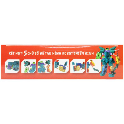 Đồ Chơi Lắp Ráp Biến Hình Robot Chiến Binh Kết Hợp 5 Chữ Số - Cresta DK81223