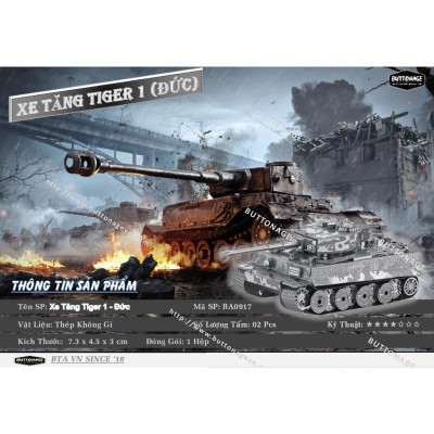 Mô Hình Lắp Ráp 3d Xe Tăng Tiger 1 - Đức