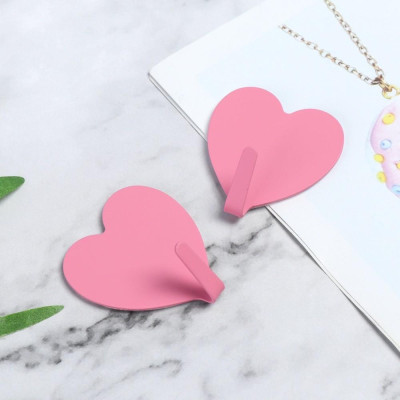 Móc Dính Tường Hình Trái Tim Nhiều Màu, Móc Treo Đồ, Màu Sắc Dễ Thương, Móc Dán Tường Treo Trang Trí Trong Nhà. TakyHome 2117