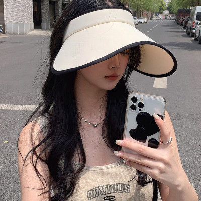 Mũ Lưỡi Trai Nửa Đầu Chống Nắng, Nón Kết Nửa Đầu Rộng Vành Có Thể Gấp Gọn