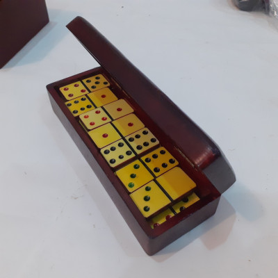  Domino cờ 100 quốc gia bằng gỗ đẹp- Hộp đựng quân mẫu ngẫu nhiên