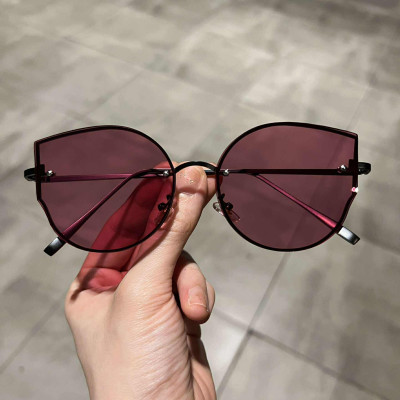 Kính mát nữ Mắt mèo màu hồng đi ngày đêm