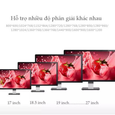 Ugreen UG11646VG101TK 2M màu Đen Cáp tín hiệu 2 đầu VGA - HÀNG CHÍNH HÃNG