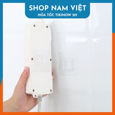 Combo 20 cặp kẹp dán tường thông minh - Không cần khoan lỗ, đục tường- Chịu lực lên đến 3Kg